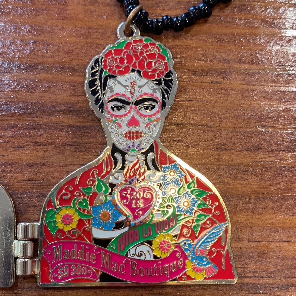 Frida Day of the Dead Beaded Necklace